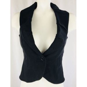 BeBe  Vest Solid Classy Collar Elegant Fashion